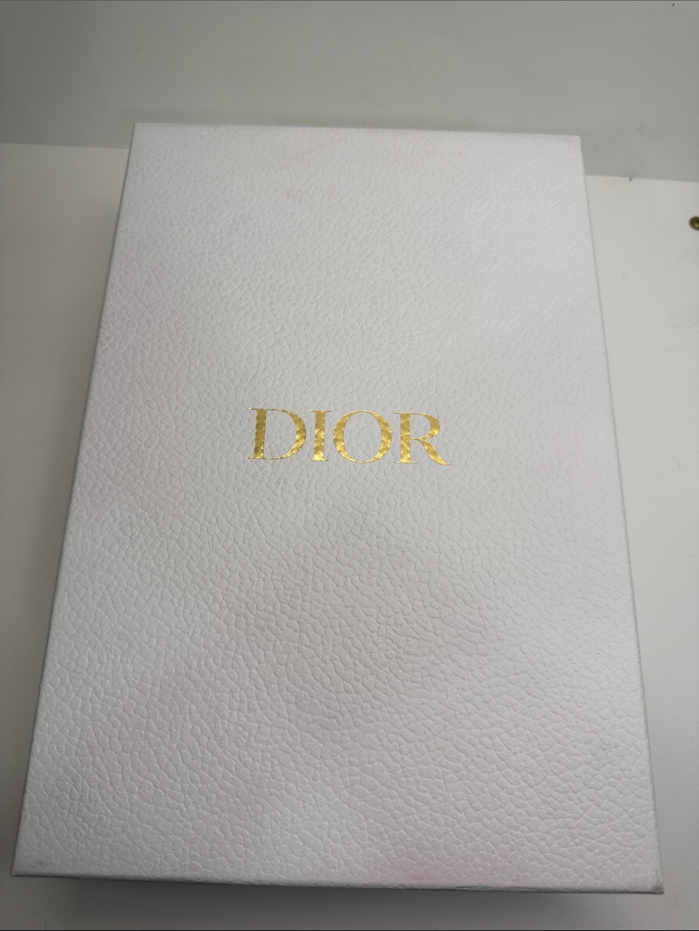 Dior White Box with Gold Foil Logo